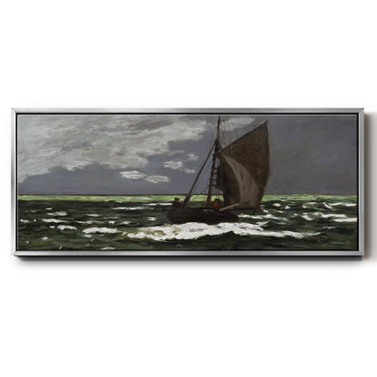 Stormy Seascape, 1867 - Floater Framed Canvas Print
