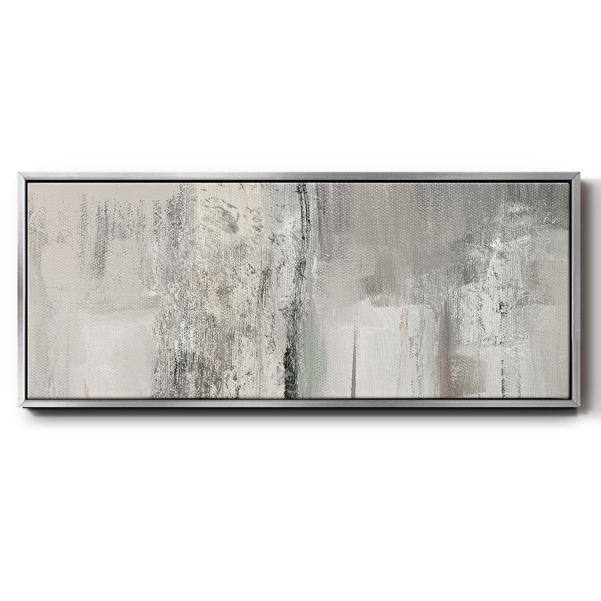 Glittering Shoreline - Floater Framed Canvas Print