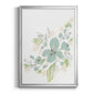 Seafoam Petals II - Modern Framed Canvas Print