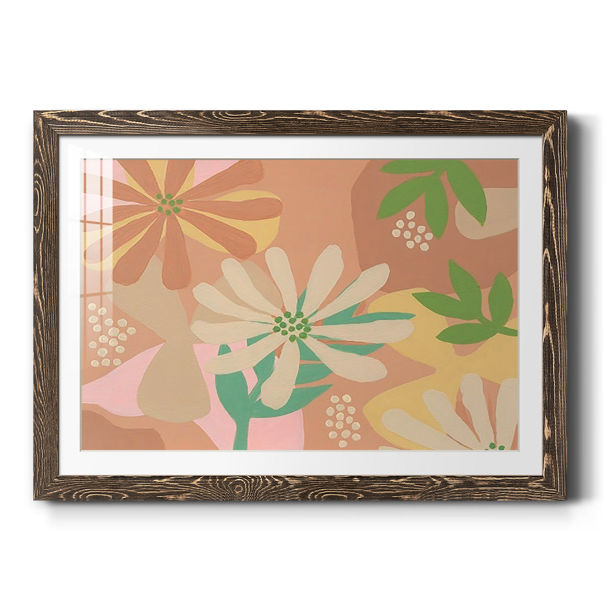 Neutral Blooms III-Premium Framed Print - Ready to Hang