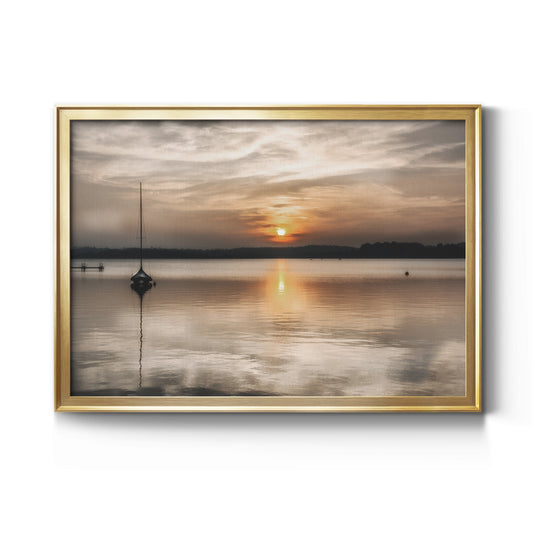 Soft Sunset - Modern Framed Canvas Print