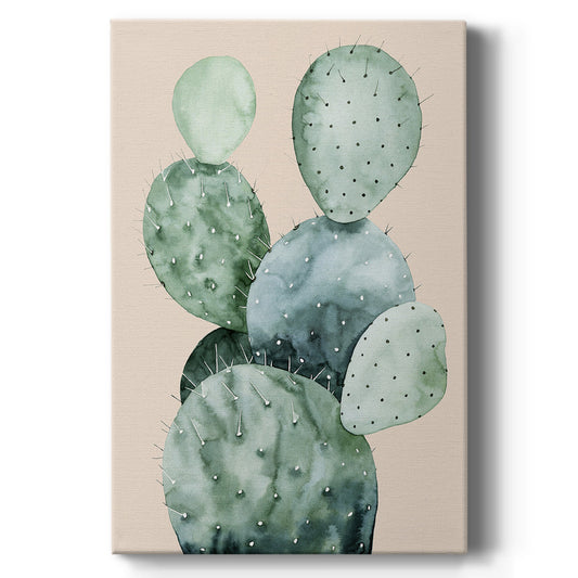 Cactus on Coral II - Canvas Art Print