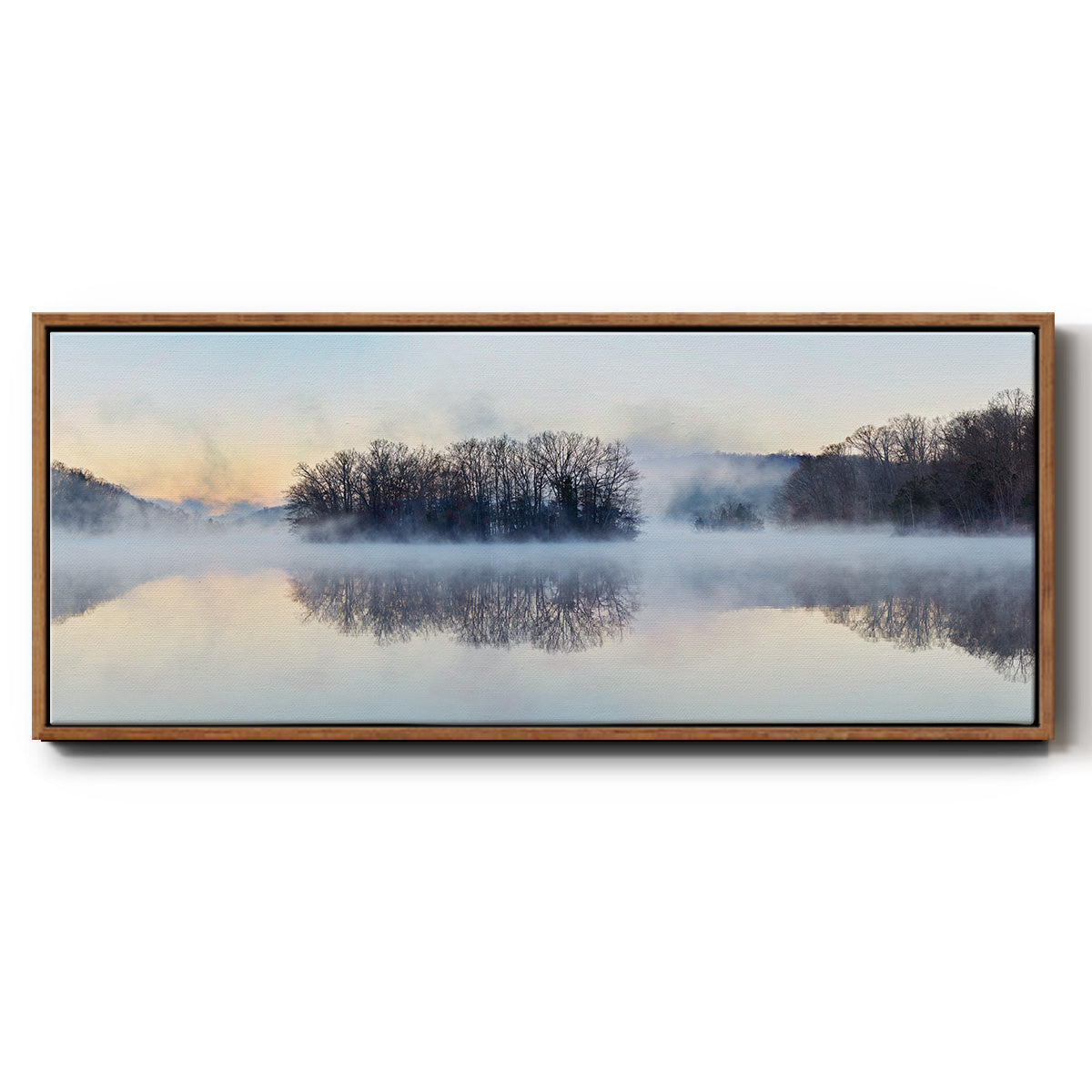 Scene on the Water VIII - Floater Framed Canvas Print