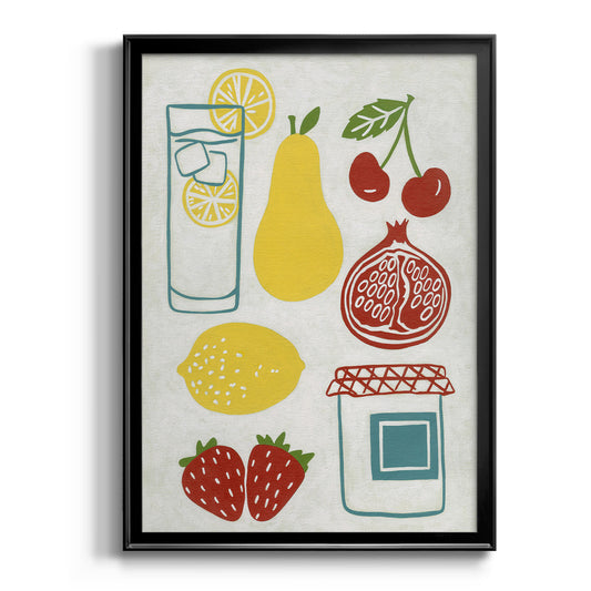 Sunday Picnic - Modern Framed Canvas Print