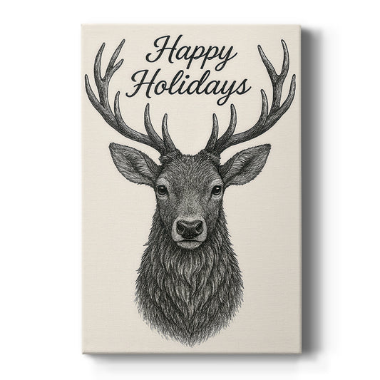 Night of Pearled Carol - Canvas Art Print