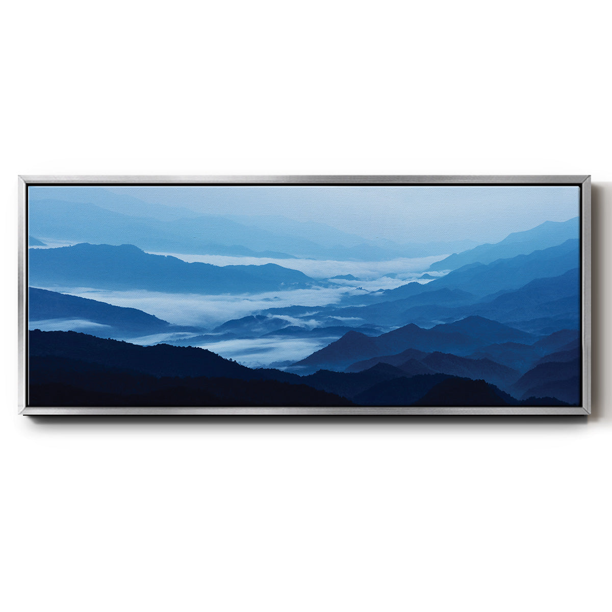 Misty Mountains XIII - Floater Framed Canvas Print