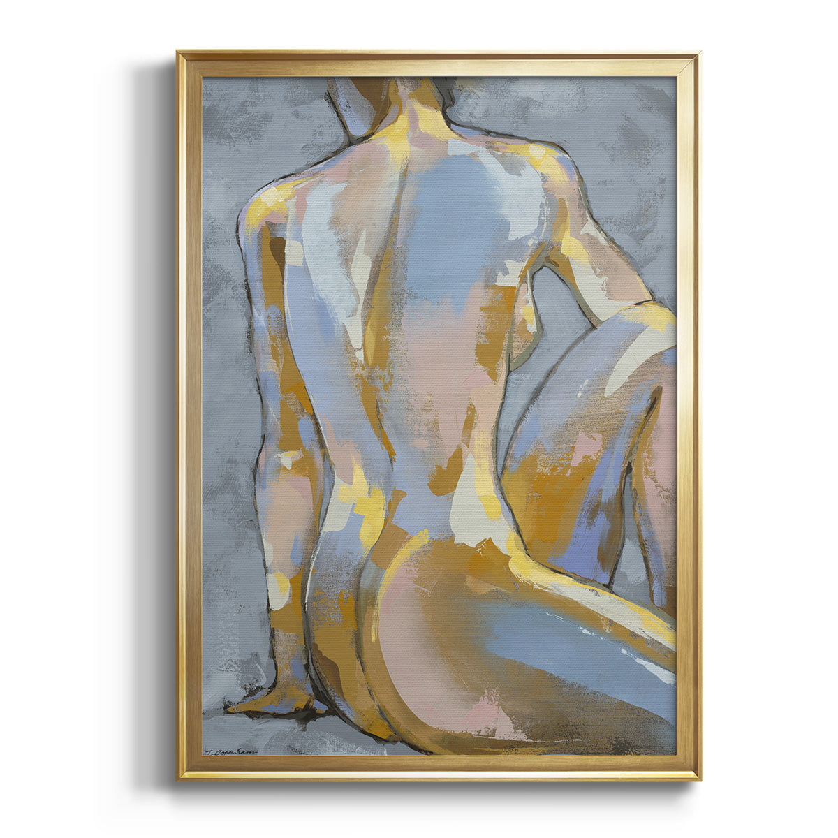 Grey Maiden II -  Framed Canvas Print