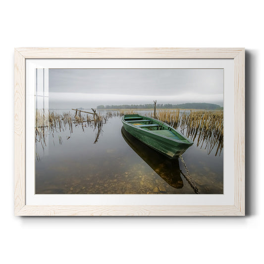 Green One - Barnwood Framed Art Print