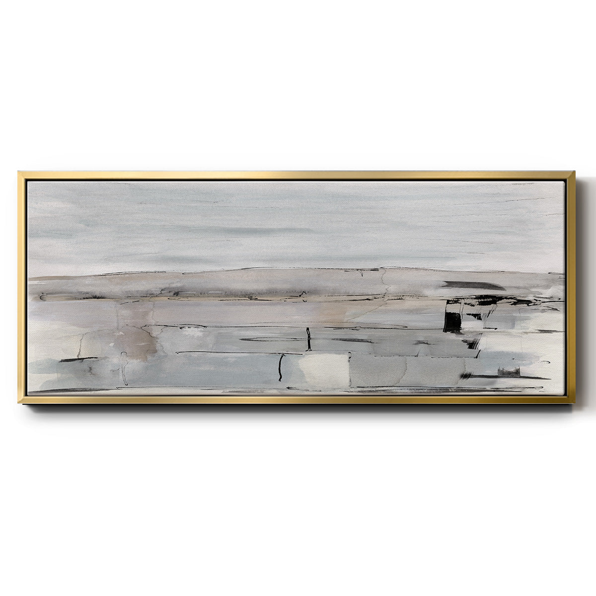 Faraway Field - Floater Framed Canvas Print