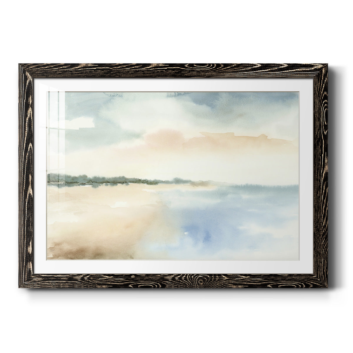 Simple Sea - Barnwood Framed Art Print