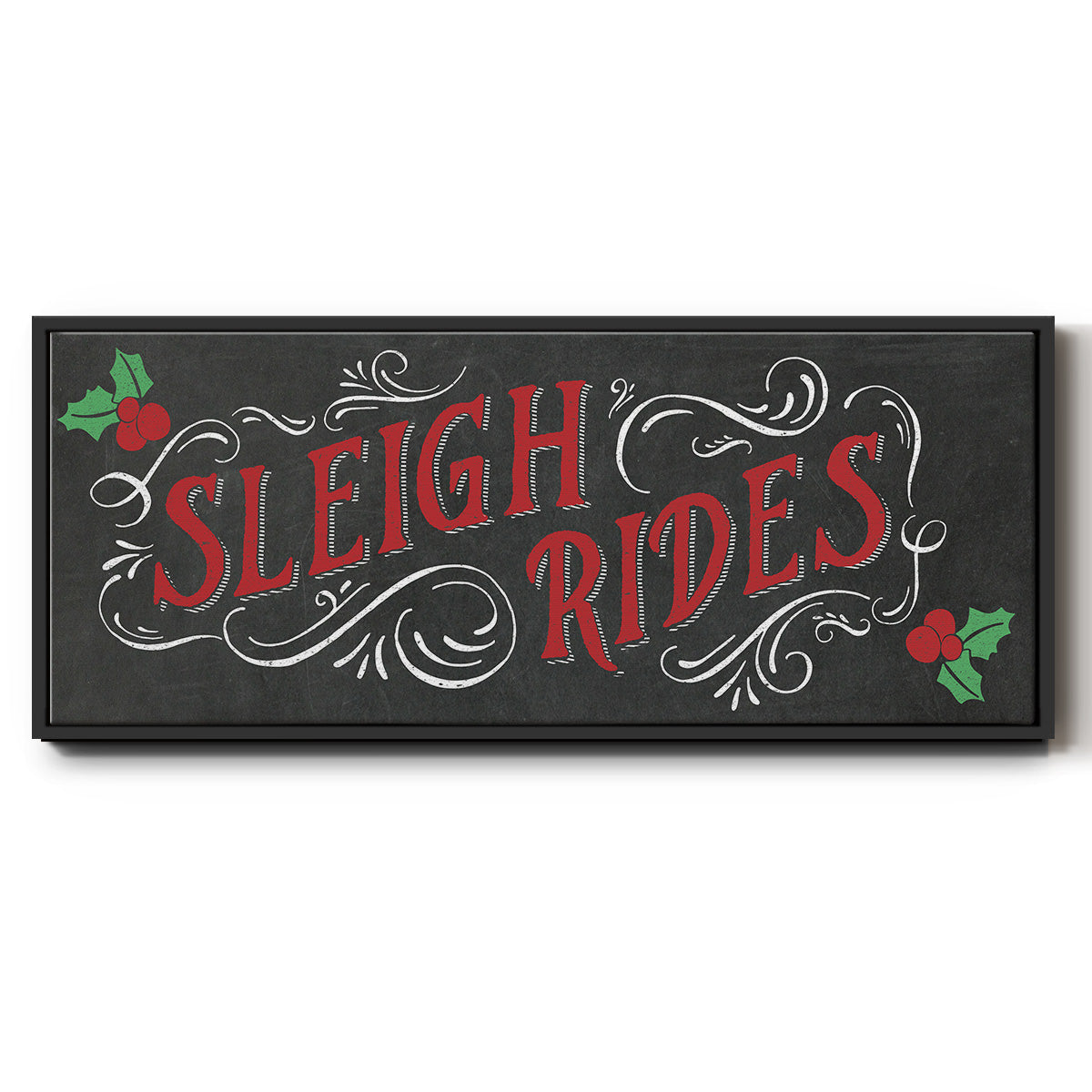 Sleigh Rides - Floater Framed Canvas Print