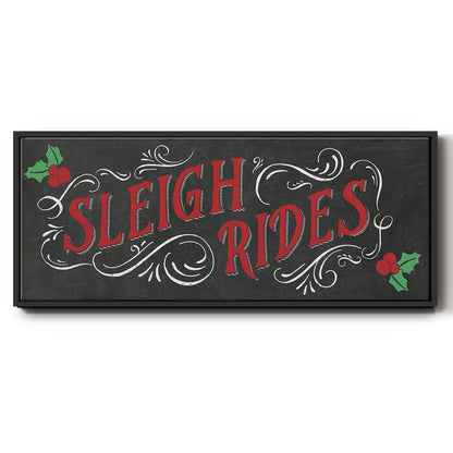 Sleigh Rides - Floater Framed Canvas Print