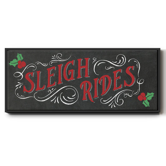 Sleigh Rides - Floater Framed Canvas Print