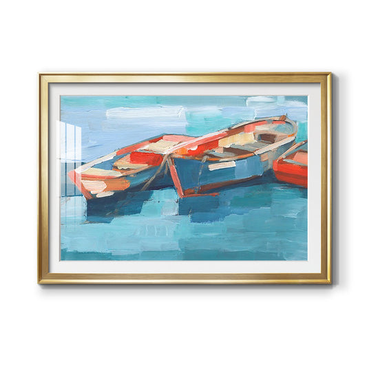 Primary Boats I - Modern Framed Art Print