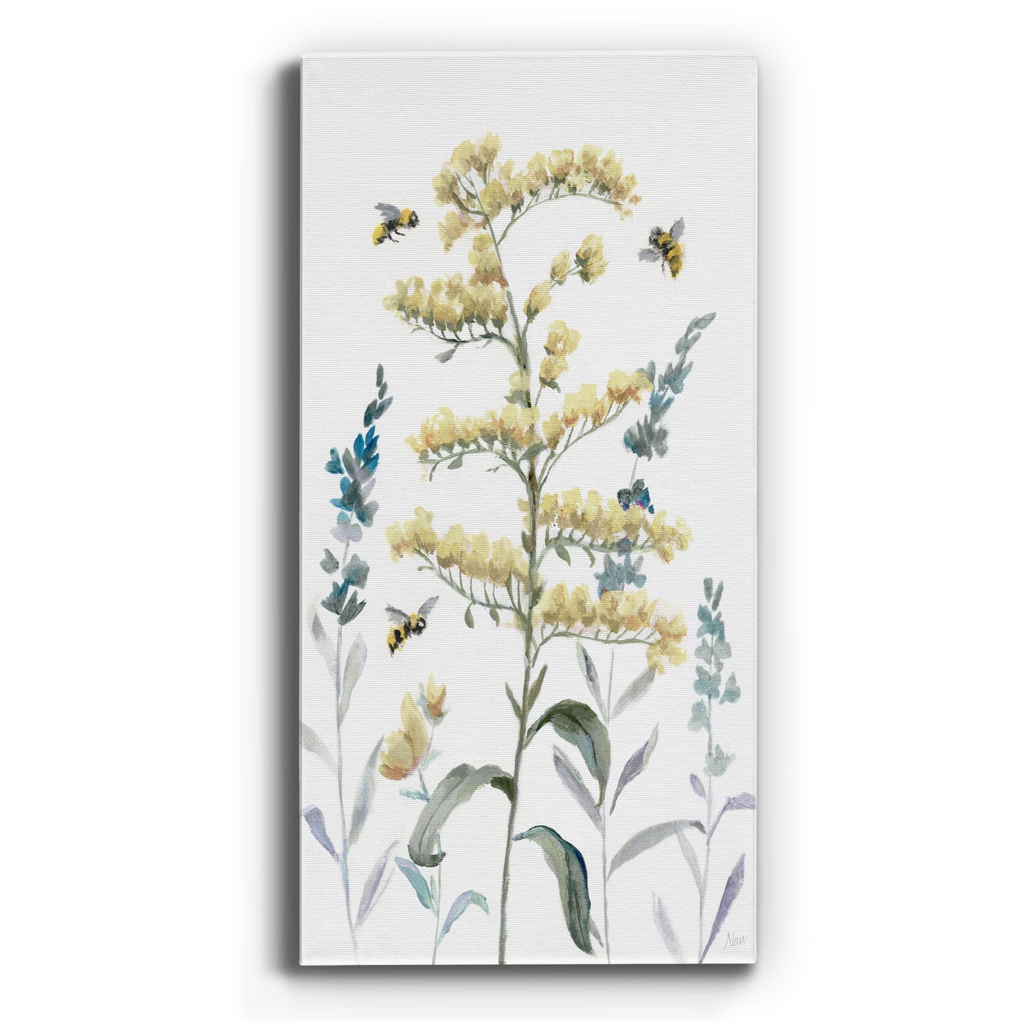 Bumble Bee Garden I - Canvas Art Print