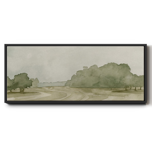 On Course II - Floater Framed Canvas Print