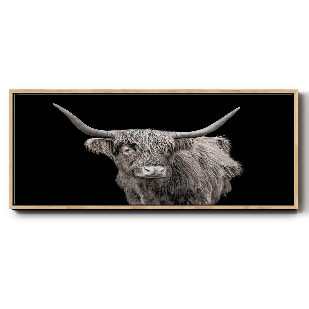 It's a Mooood I - Floater Framed Canvas Print