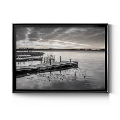 Soft Summer Sunrise - Modern Framed Canvas Print