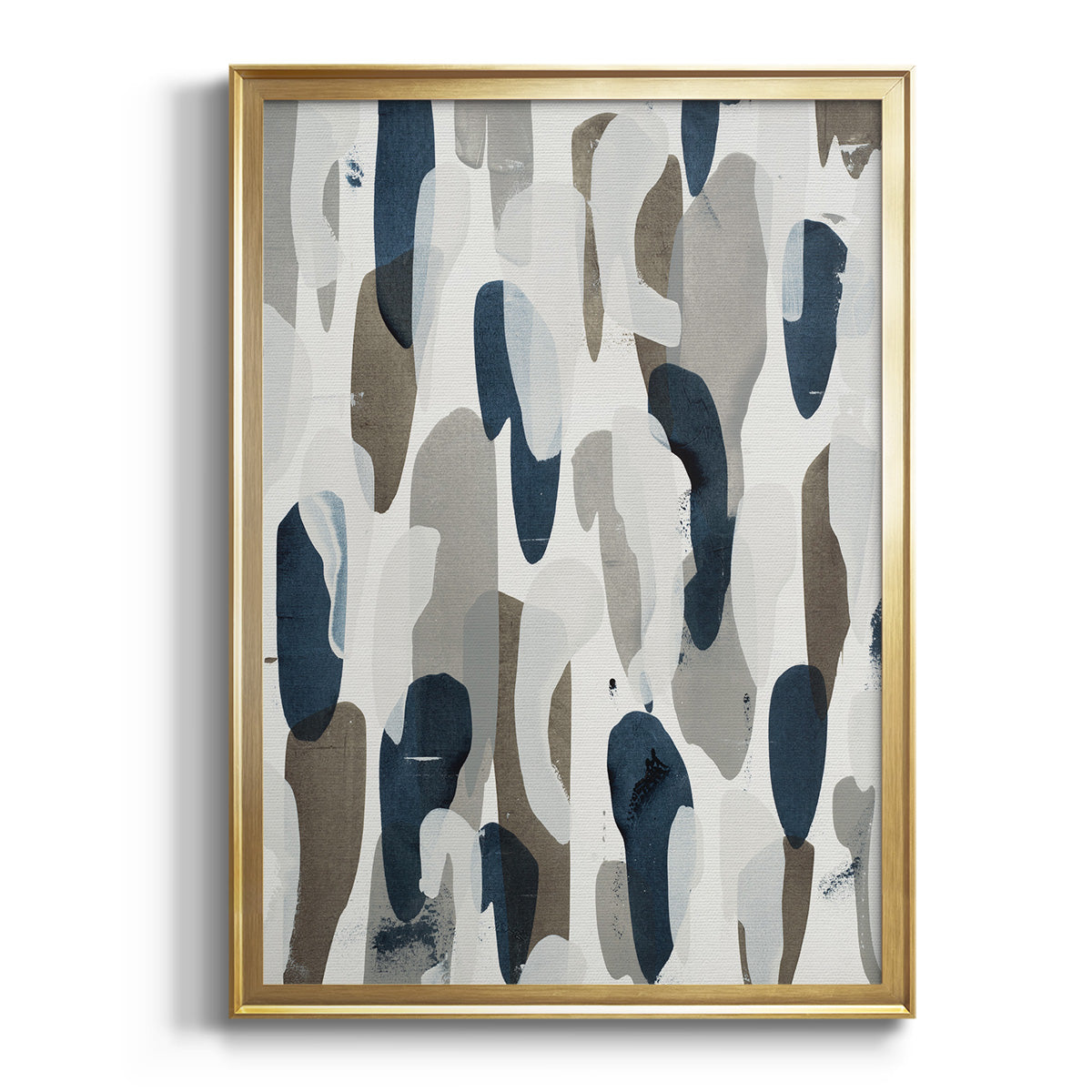 River's Run - Modern Framed Canvas Print