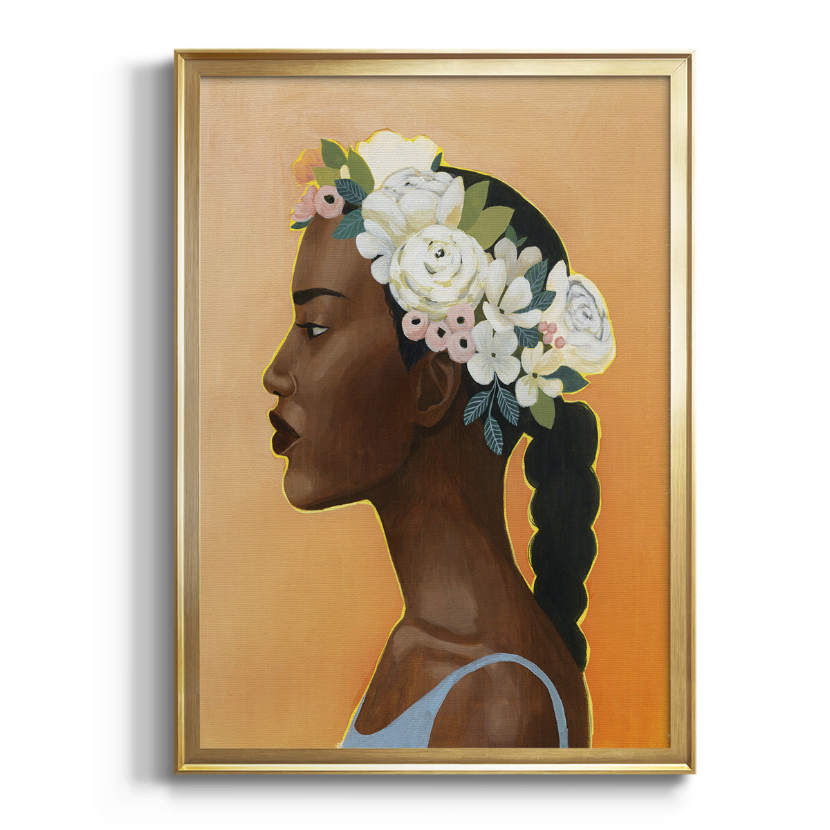 Modern Laurel II - Modern Framed Canvas Print