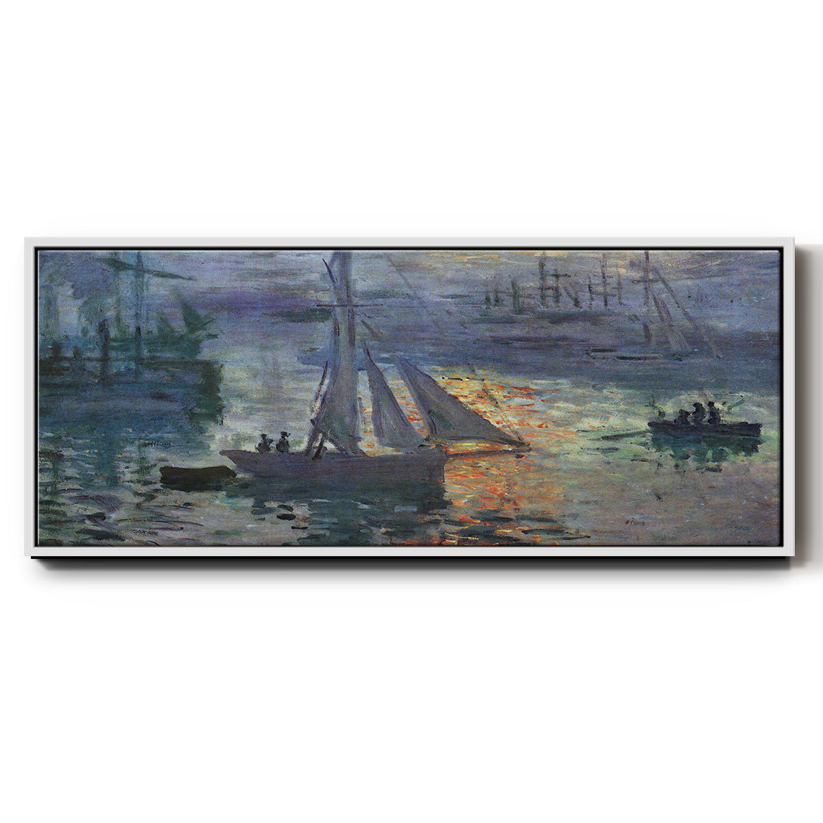 Sunrise at Sea - Floater Framed Canvas Print