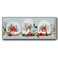Snow Globe Village Collection D - Floater Framed Canvas Print