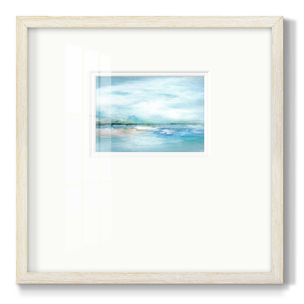 Silhouette Sunset Premium Framed Print Double Matboard