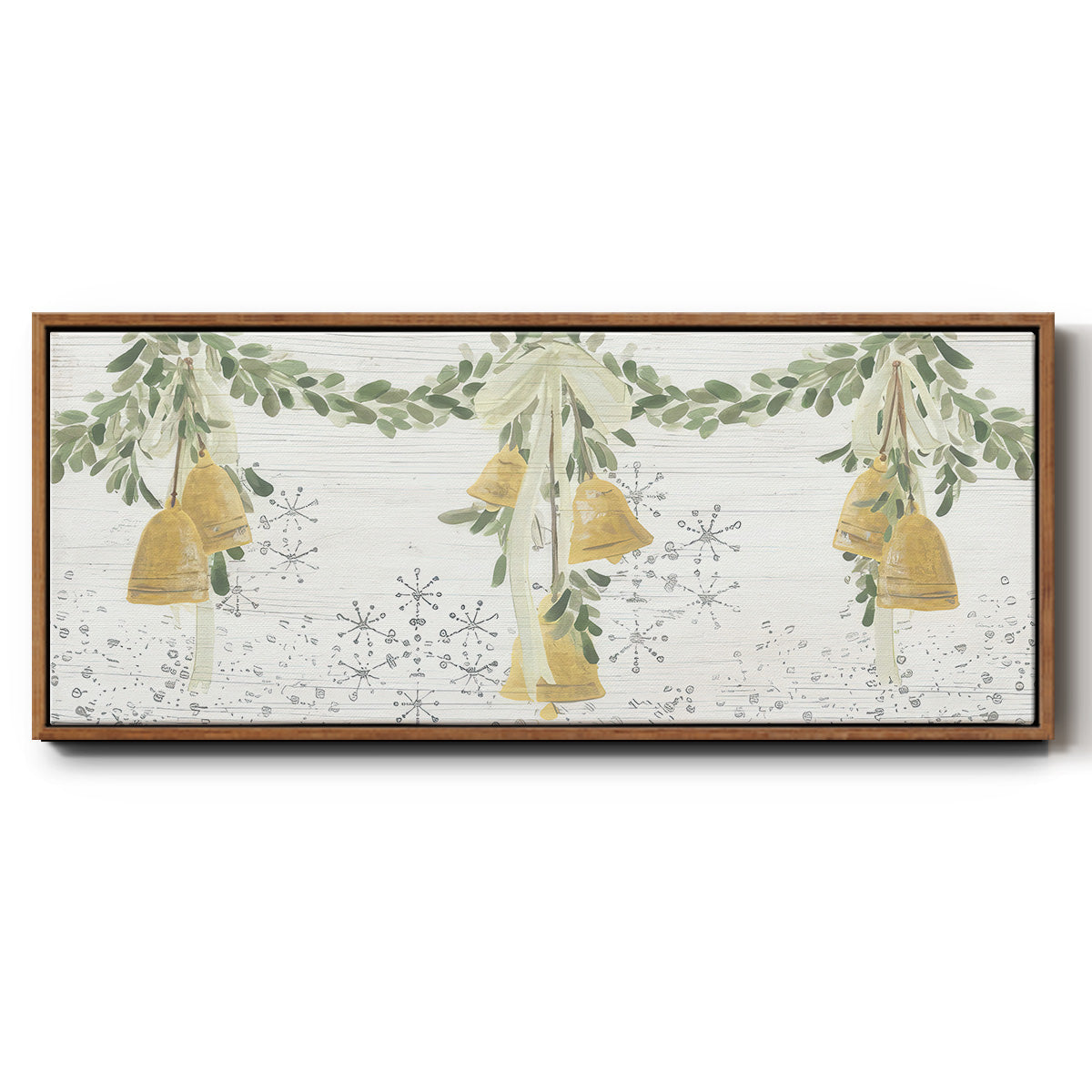 Holiday Bells - Floater Framed Canvas Print