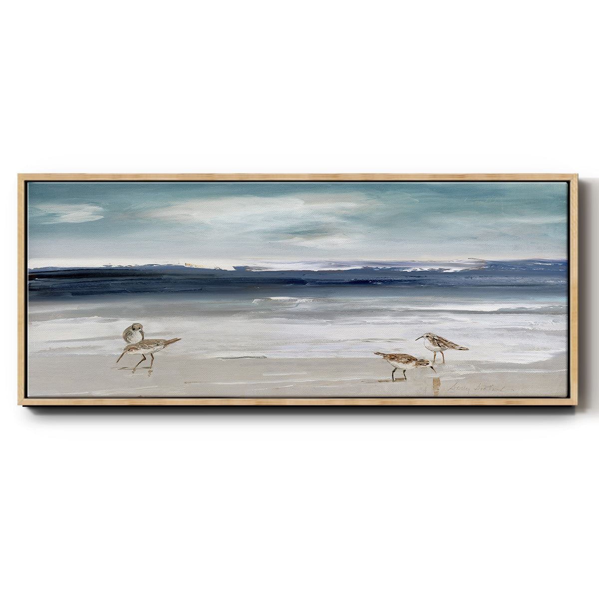 Sandpiper Bay - Floater Framed Canvas Print