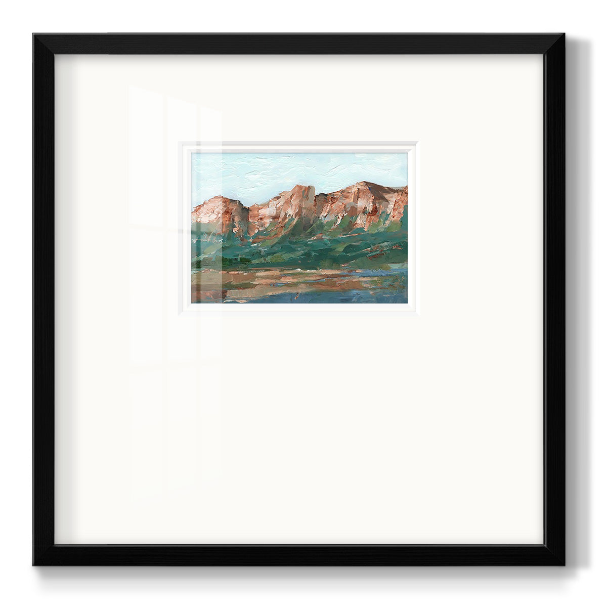 Heading West I Premium Framed Print Double Matboard