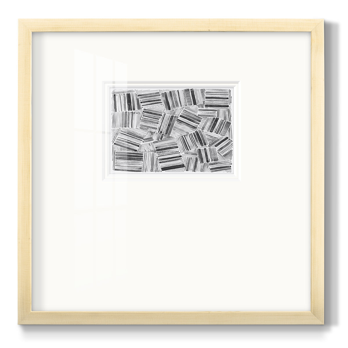 Quilted Pattern III - Double Matboard Framed Print