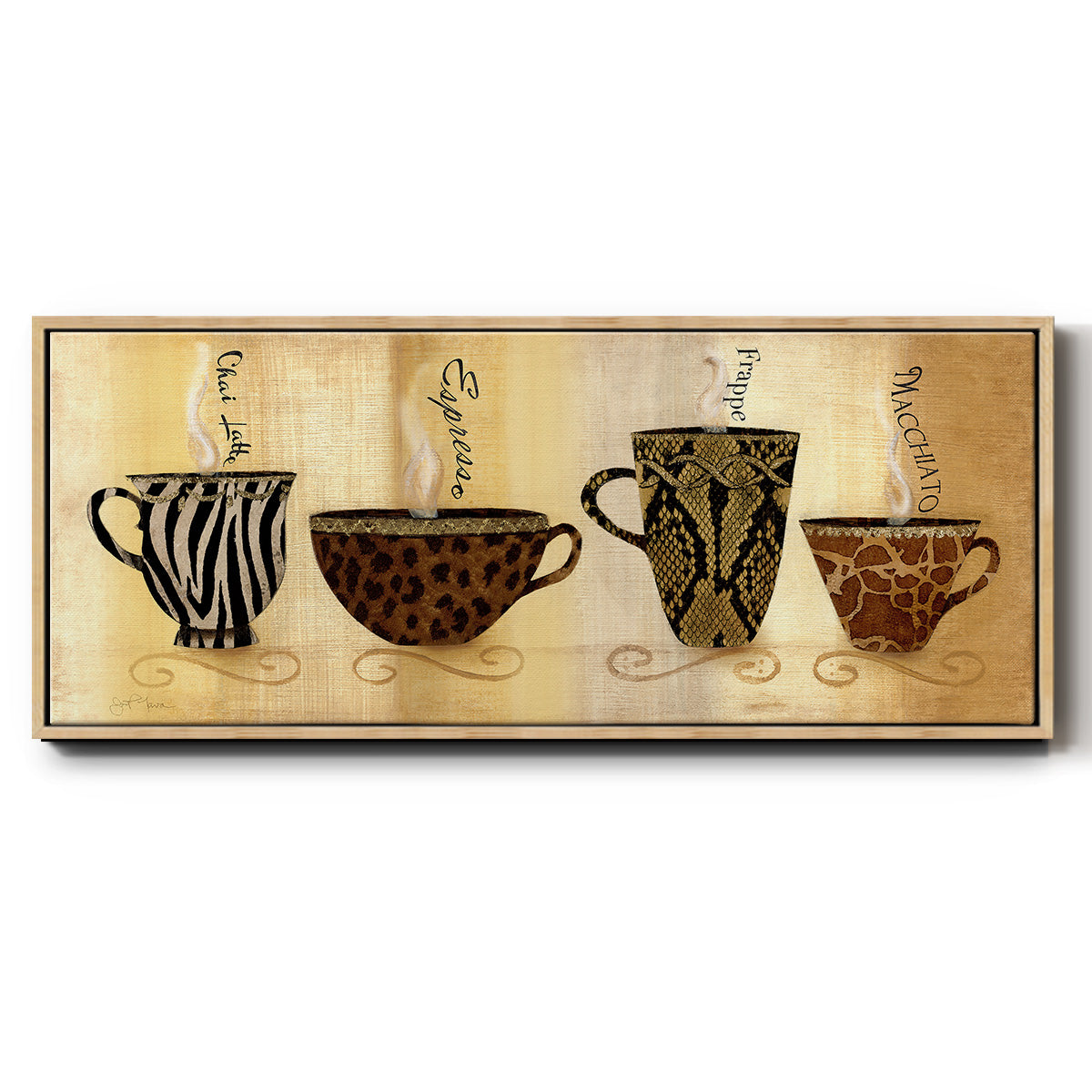 CafÃ© Exotica I - Floater Framed Canvas Print