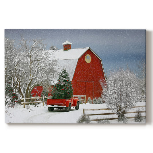 Dawn of Chalk Sleigh - Canvas Art Print