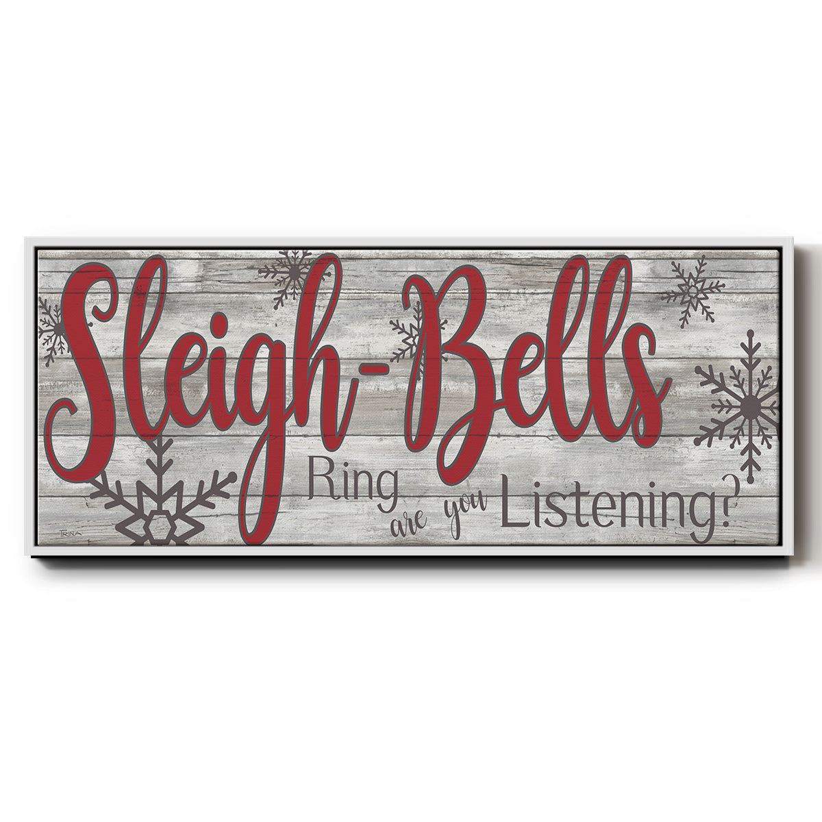 Sleigh Bells - Floater Framed Canvas Print