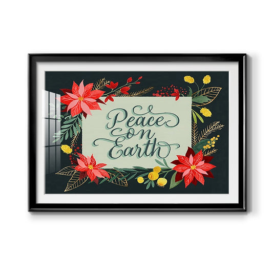 Bright Christmas Night  II - Modern Framed Art Print