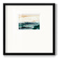 Sea Foam Flow II - Double Matboard Framed Print
