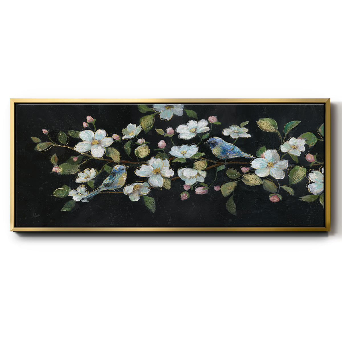 Evening Duet - Floater Framed Canvas Print