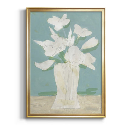 Muted Spring Arrangement I - Modern Framed Canvas Print