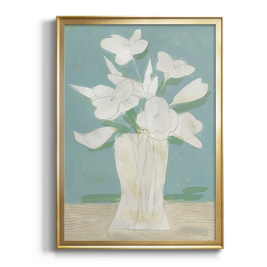 Muted Spring Arrangement I - Modern Framed Canvas Print