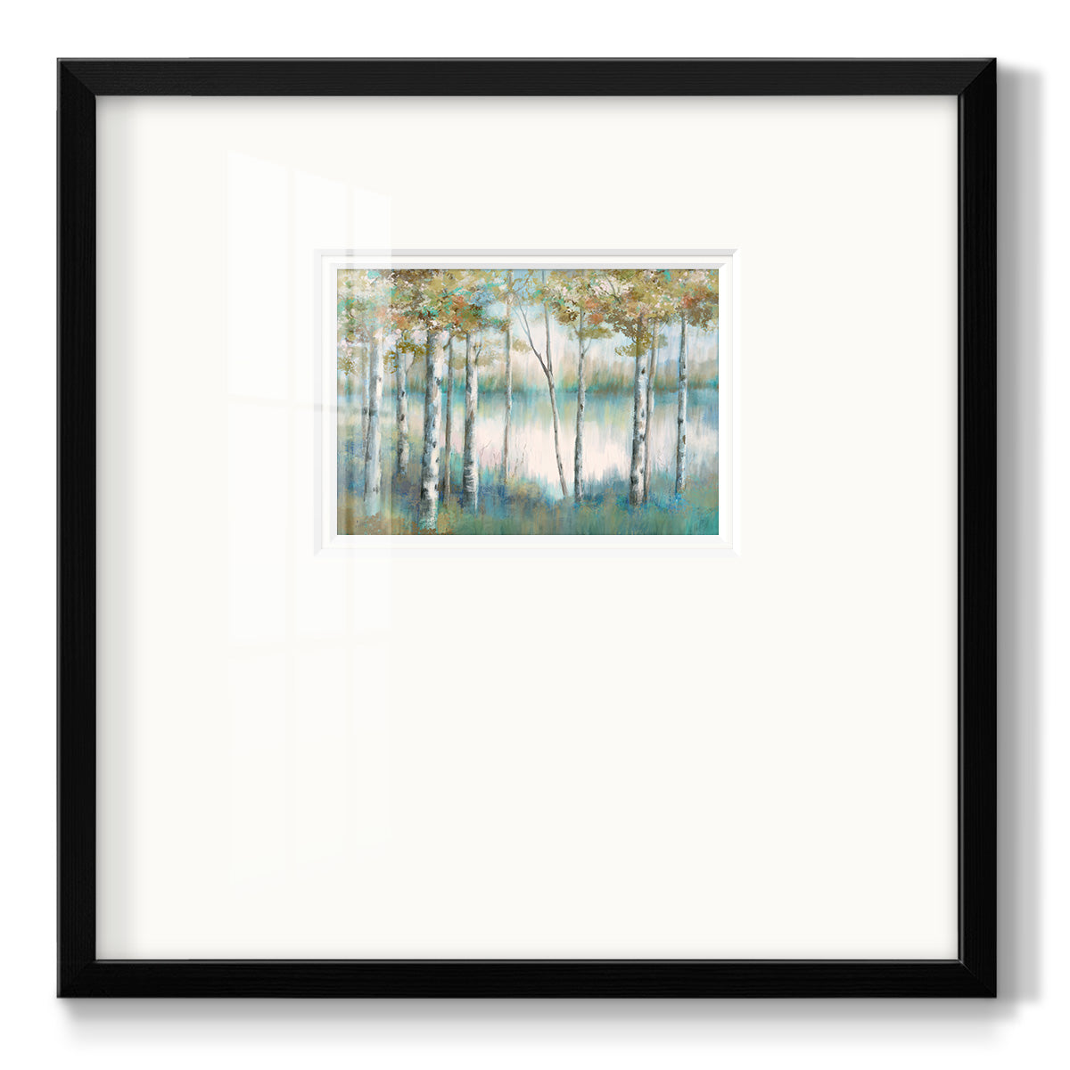 Aspen Lake - Double Matboard Framed Print