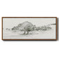 Scenic Scribble II - Floater Framed Canvas Print