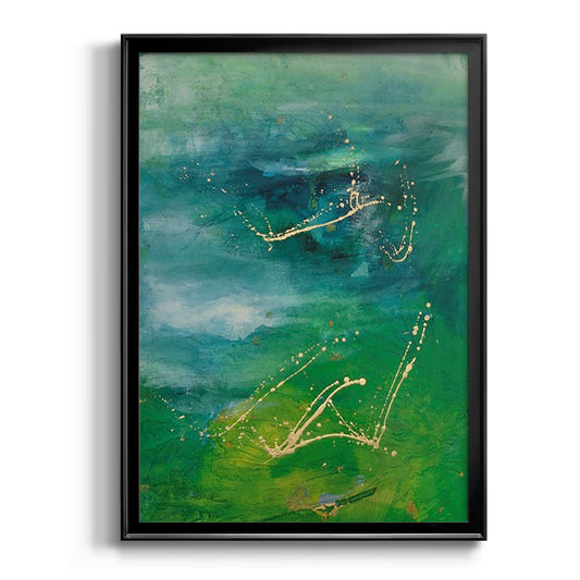 Peaceful Diptych I - Modern Framed Canvas Print