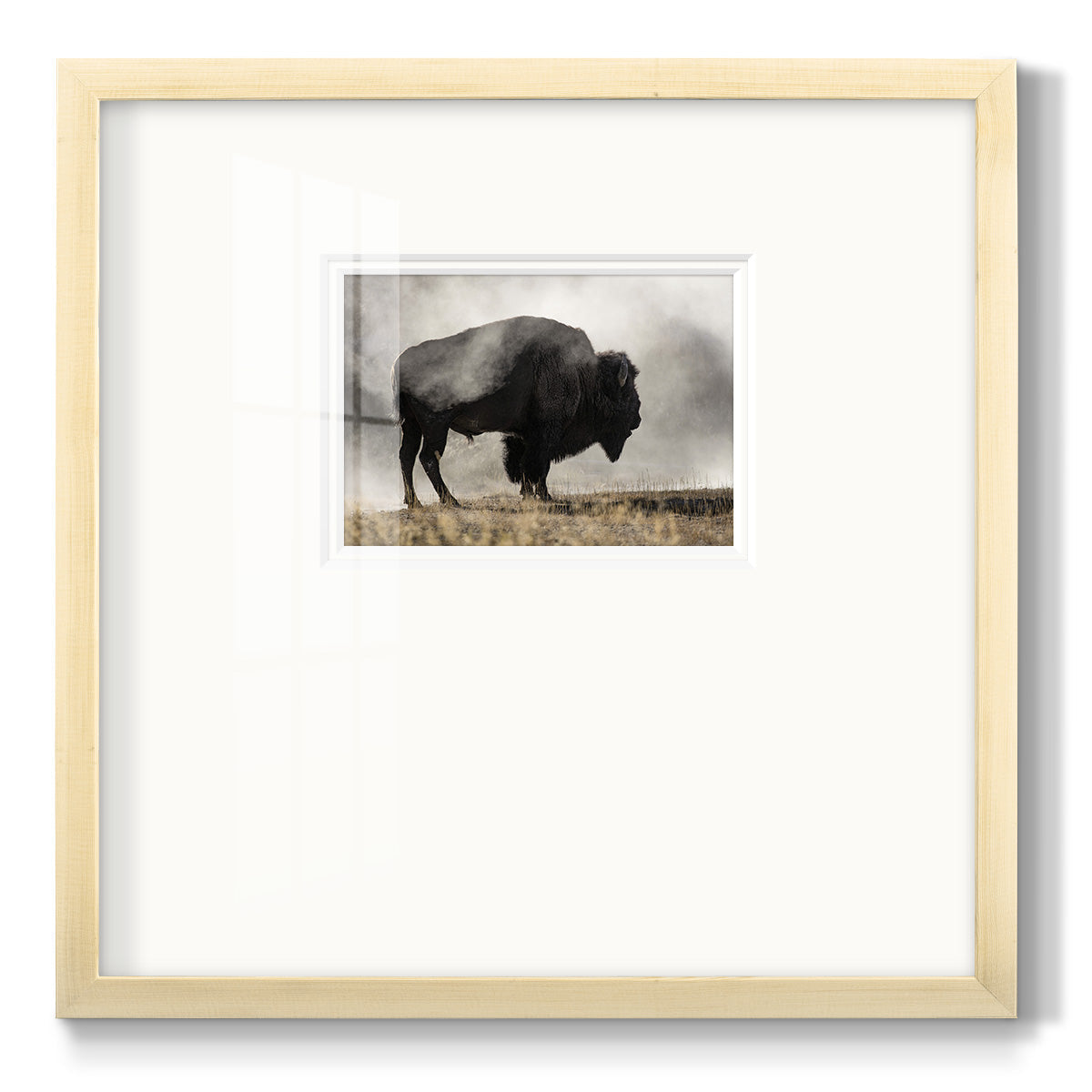 Geyser Basin - Double Matboard Framed Print