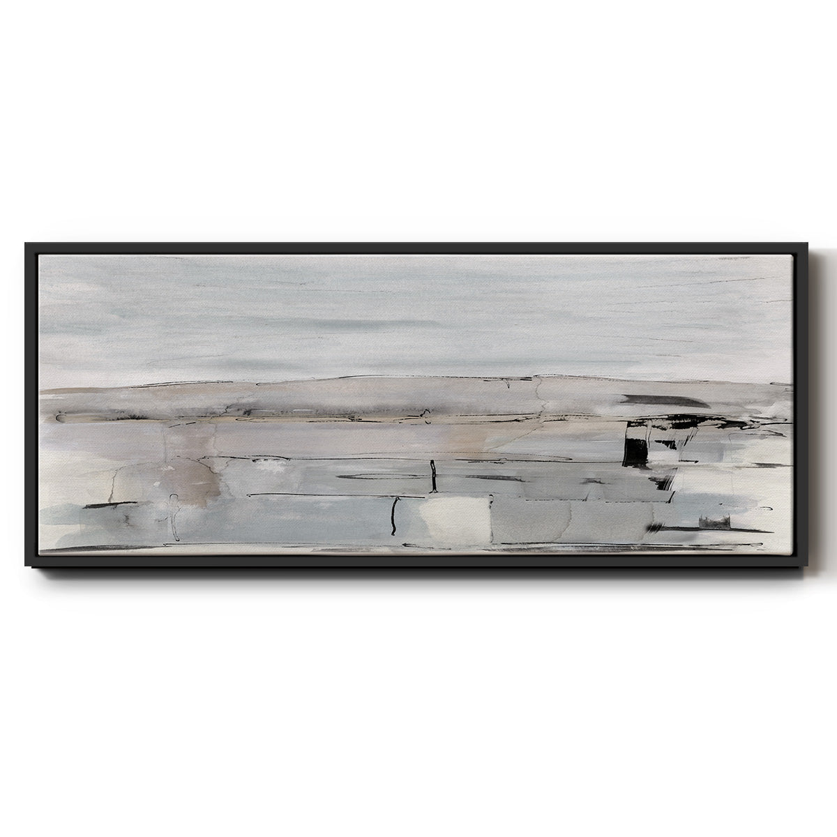 Faraway Field - Floater Framed Canvas Print