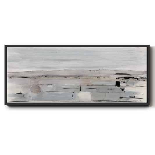 Faraway Field - Floater Framed Canvas Print