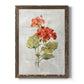 Linen Geranium - Premium Canvas Framed in Barnwood - Ready to Hang