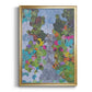 Magenta Garden - Modern Framed Canvas Print