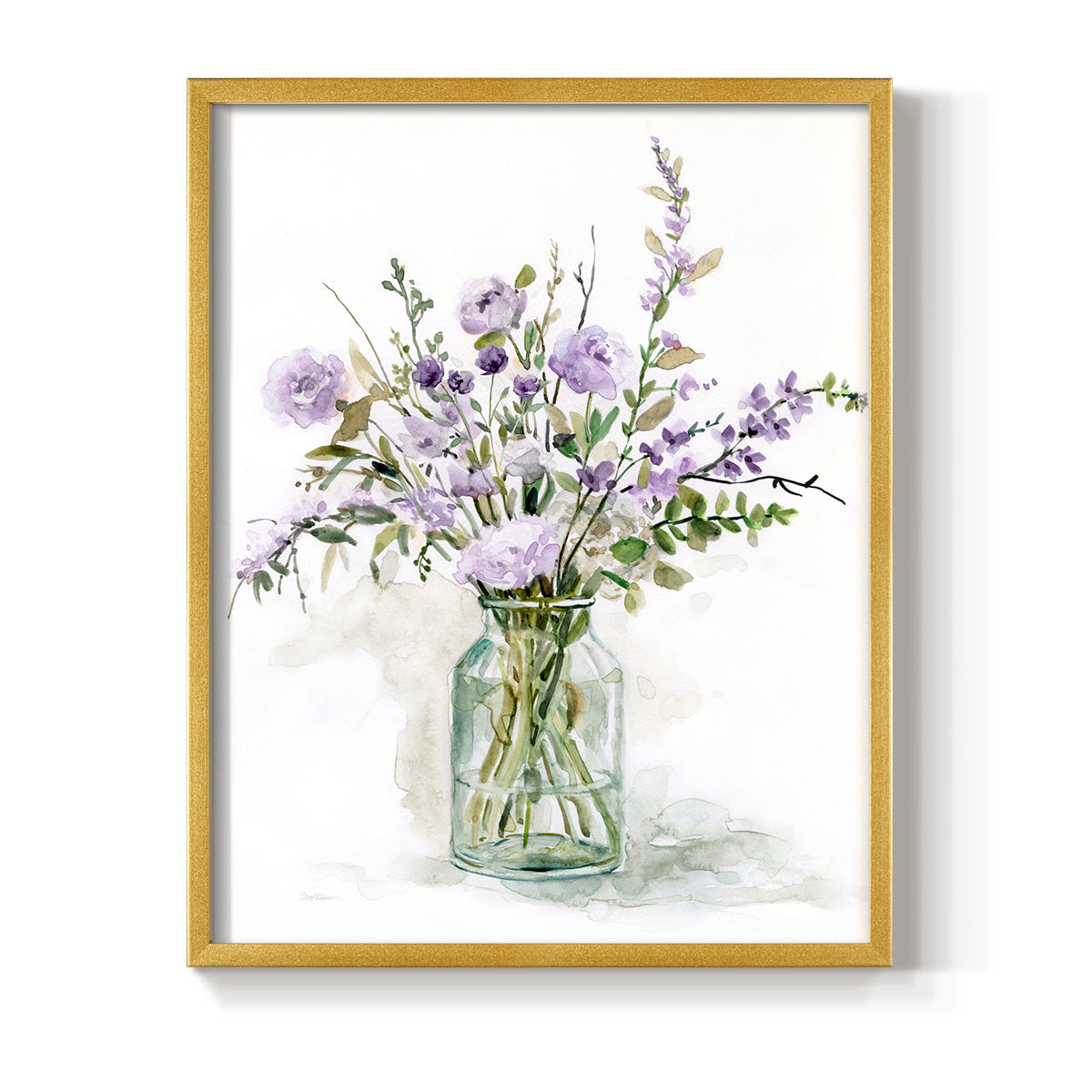 Purple Passion I - Restickable Framed Art Print