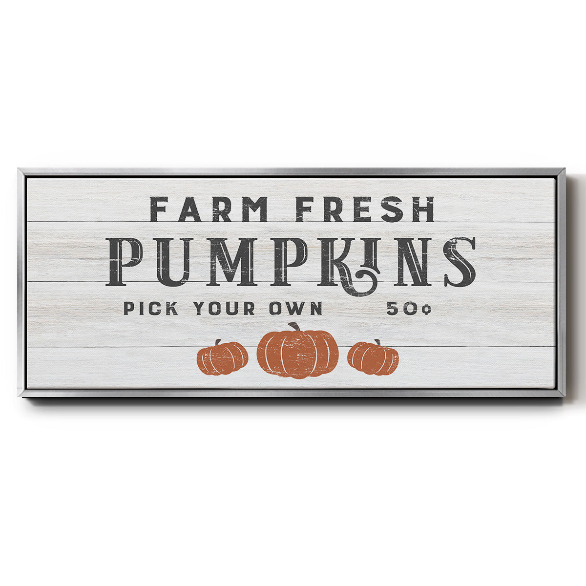 Farm Fresh Pumpkins - Floater Framed Canvas Print