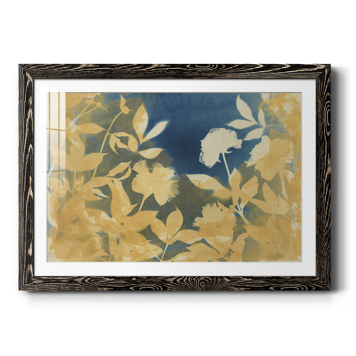 Peony Field - Barnwood Framed Art Print